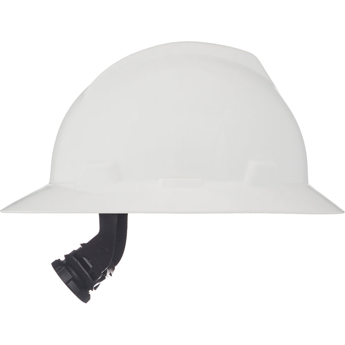 Casque de sécurité à bord intégral V-Gard®, suspension à cliquet, blanc