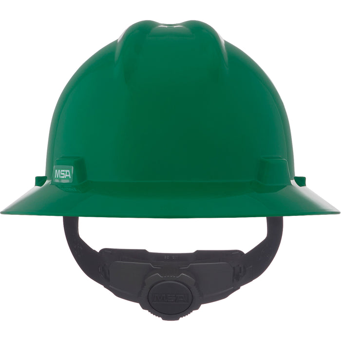 Casque de sécurité à bord intégral V-Gard®, suspension à cliquet, vert