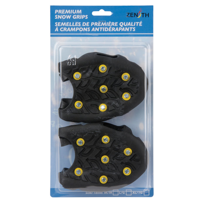 Heavy-Duty Anti-Slip Ice Cleats, Steel, Stud Traction, Large