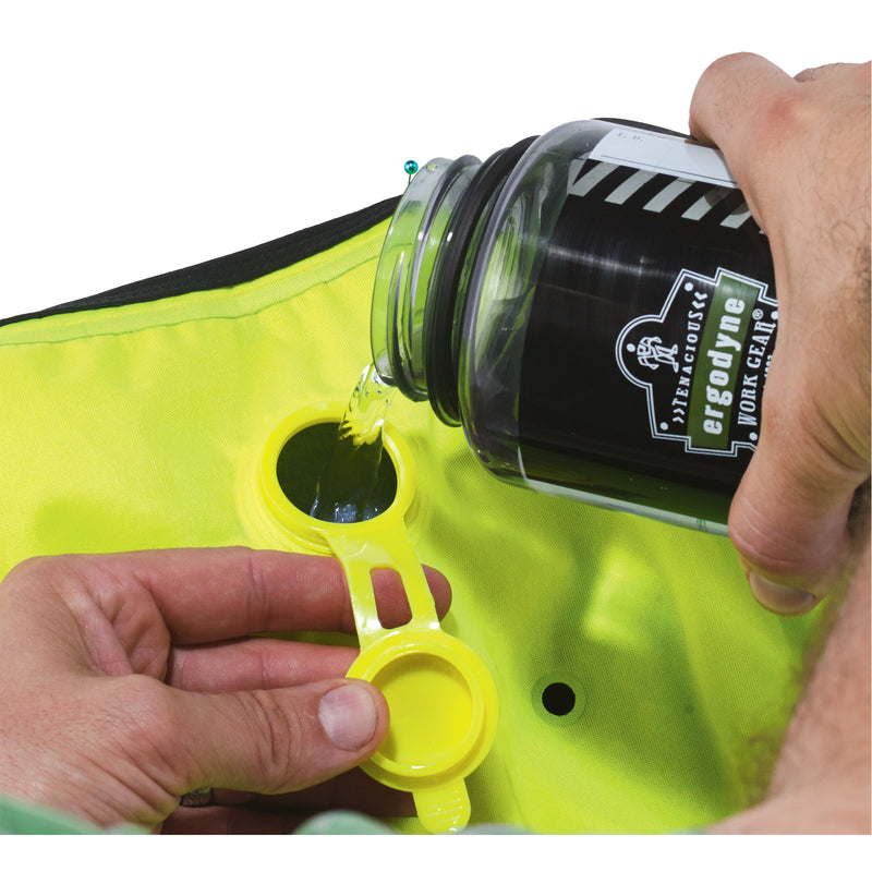 Chill-Its® 6685 Dry Evaporative Cooling Vests, 3X-Large, High Visibility Lime-Yellow