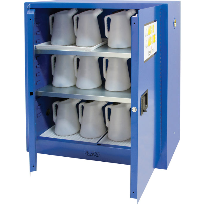Corrosive Liquids Cabinet, 30 gal., 43" x 44" x 18"