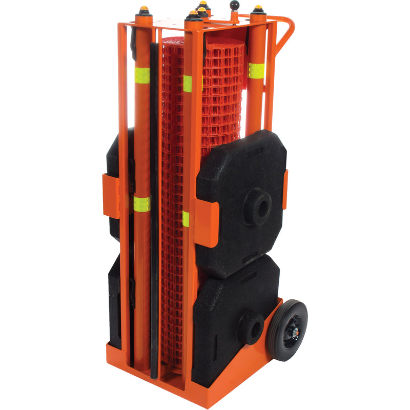 Zone de sécurité portable, 100 pi L, acier, orange