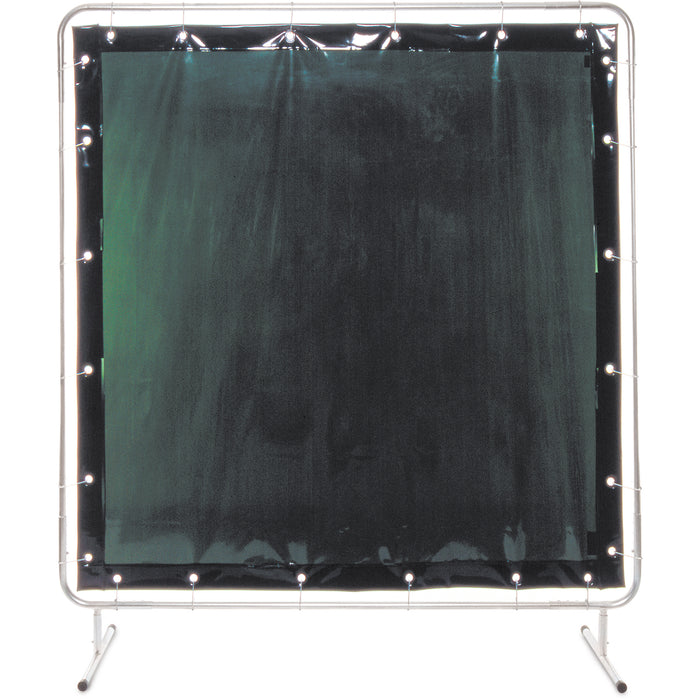 Welding Screen and Frame, Green, 6' x 6'