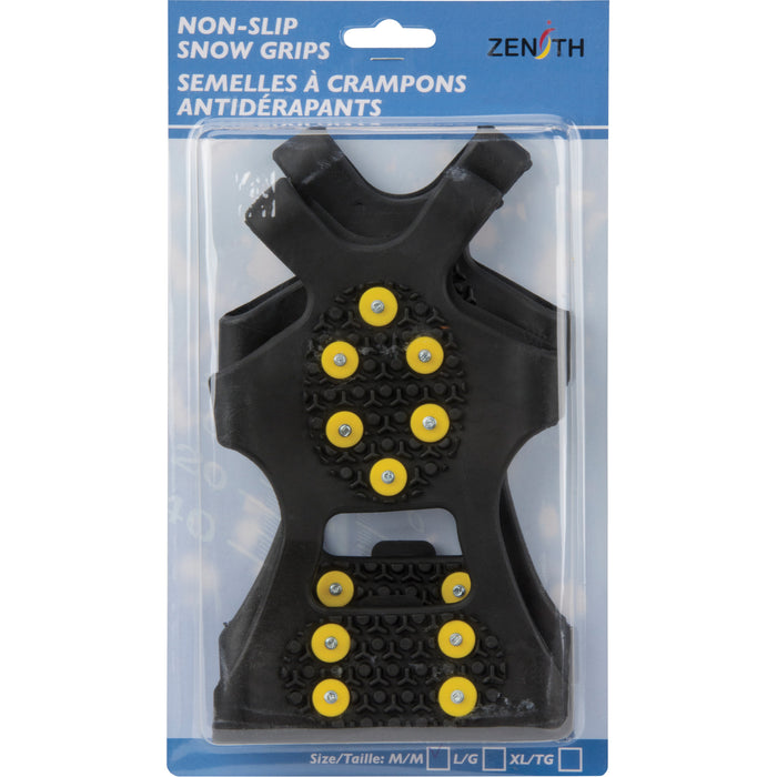 Anti-Slip Ice Cleats, Steel, Stud Traction, Large