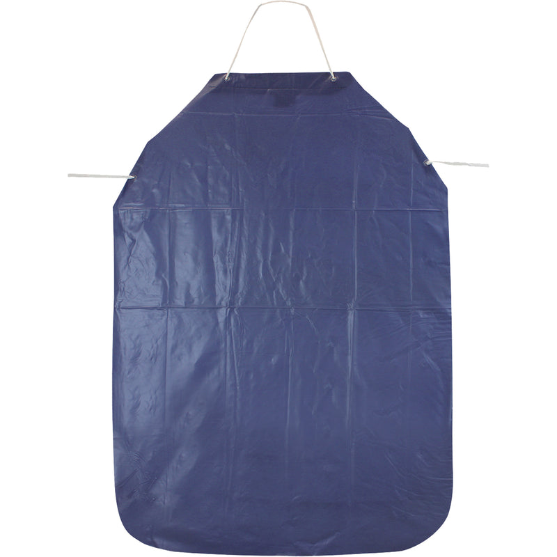 Chemical Protective Apron, PVC, 48" L x 36" W, Blue