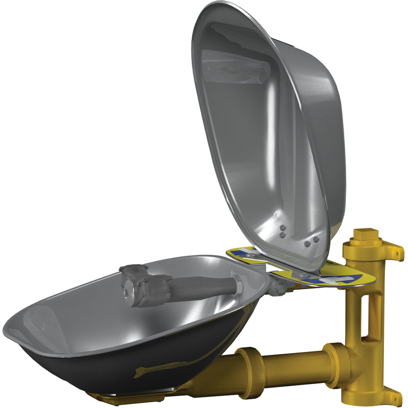 Halo™ Eyewash Stations, Wall-Mount Installation, Stainless Steel Bowl