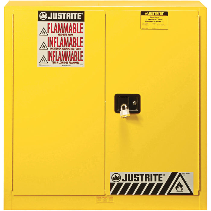 Sure-Grip® EX Flammable Safety Cabinet, 30 gal., 2 Door, 36" W x 35" H x 24" D