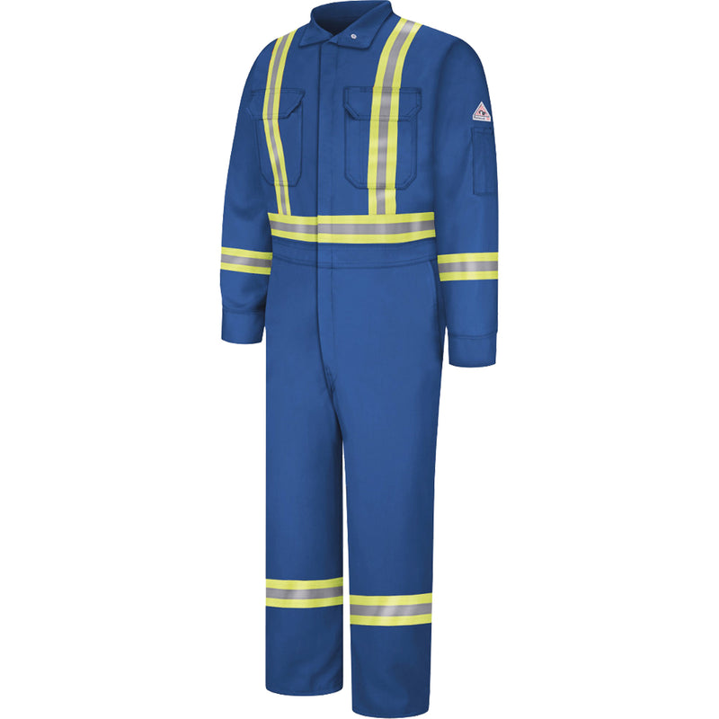 Combinaison ignifuge haut de gamme avec bordure réfléchissante, taille 46, bleu roi, 12,2 cal/cm²