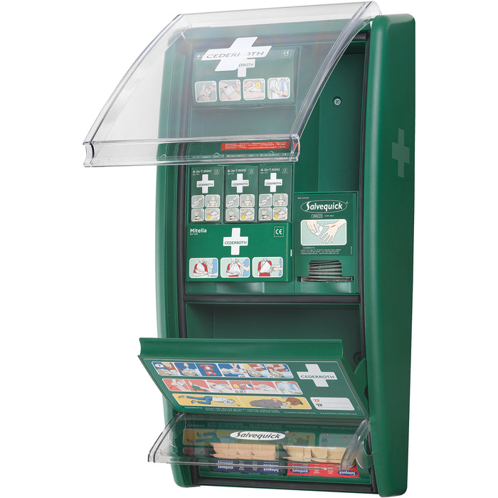 Cederroth Wall Panel First Aid Kit, Class 1 Medical Device, Station