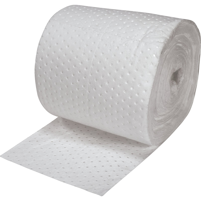 Premium Fine Fiber Sorbent Rolls, Heavyweight, 150' L x 15" W, 25 gal. Absorbancy