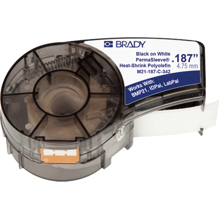 M21 Wire Marker Sleeves, Polyolefin, 0.187" L x 84" H, Yellow