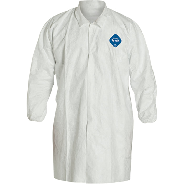 Lab Coat, Tyvek® 400, White, Medium