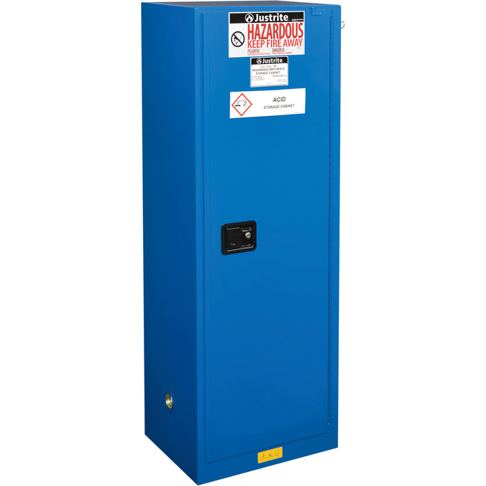 Sure-Grip® Ex Hazardous Material Slimline Safety Cabinets, 22 gal., 23.25" x 65" x 18"