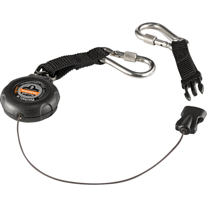 Squids® 3000 Tool Lanyard, Retractable, Dual Carabiner