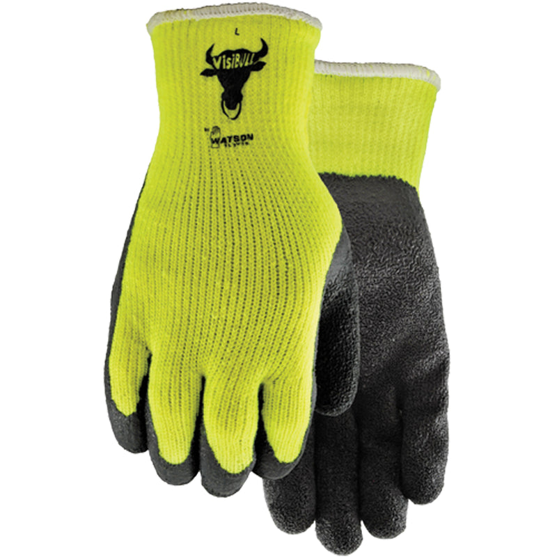 Gants Visibull 330, taille 8/M, revêtement en latex de caoutchouc, coque en polyester