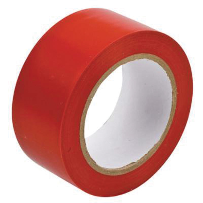 Floor Marking Tape, 2" x 108', Vinyl, Red