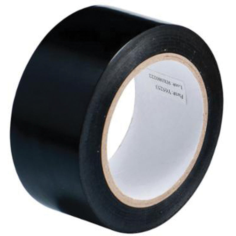 Floor Marking Tape, 2" x 108', Vinyl, Black