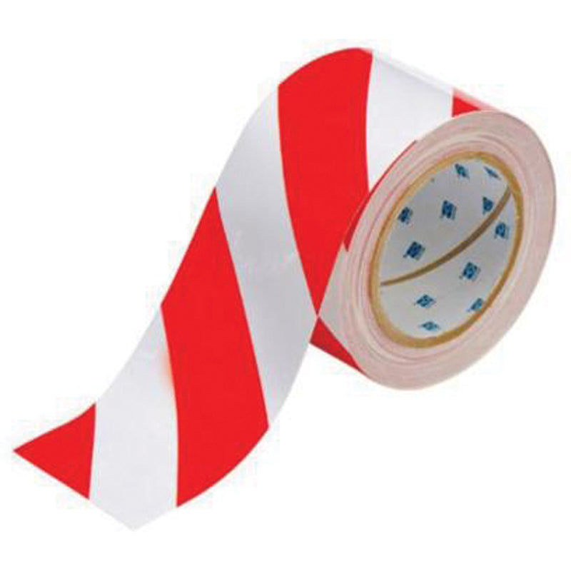 ToughStripe® Floor Marking Tape, 3" x 100', Polyester, Red and White