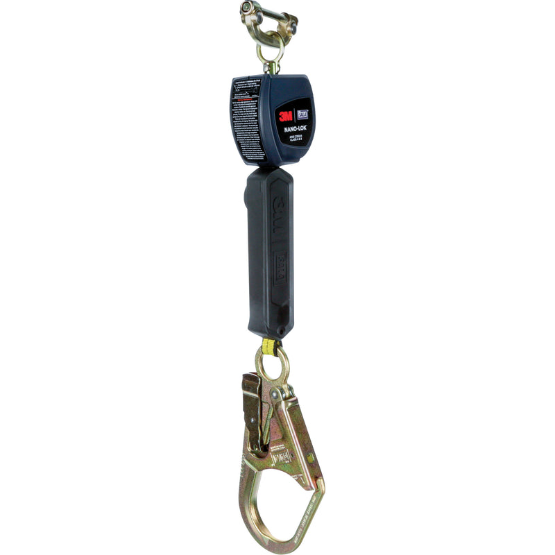 Nano-Lok™ Self-Retracting Lifeline with Anchor Hook, 6', Polyester/Web