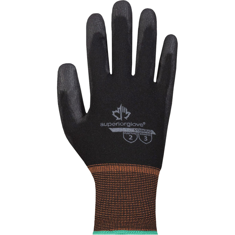 Superior Touch® Gloves, 6/X-Small, Polyurethane Coating, 13 Gauge, Nylon Shell