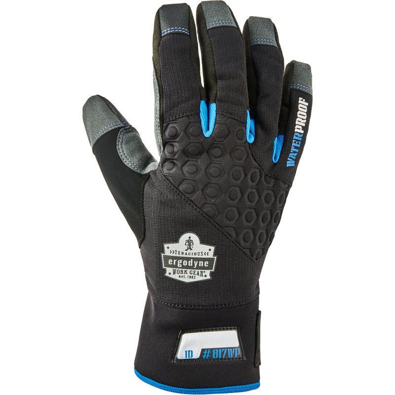 ProFlex® Reinforced Thermal Waterproof Utility Gloves, Suede Palm, Size Large
