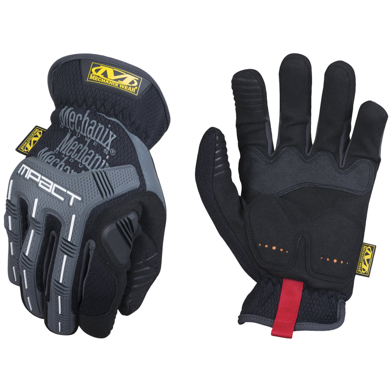 M-Pact® Gloves, Medium, Grain Leather Palm, Slip-On Cuff