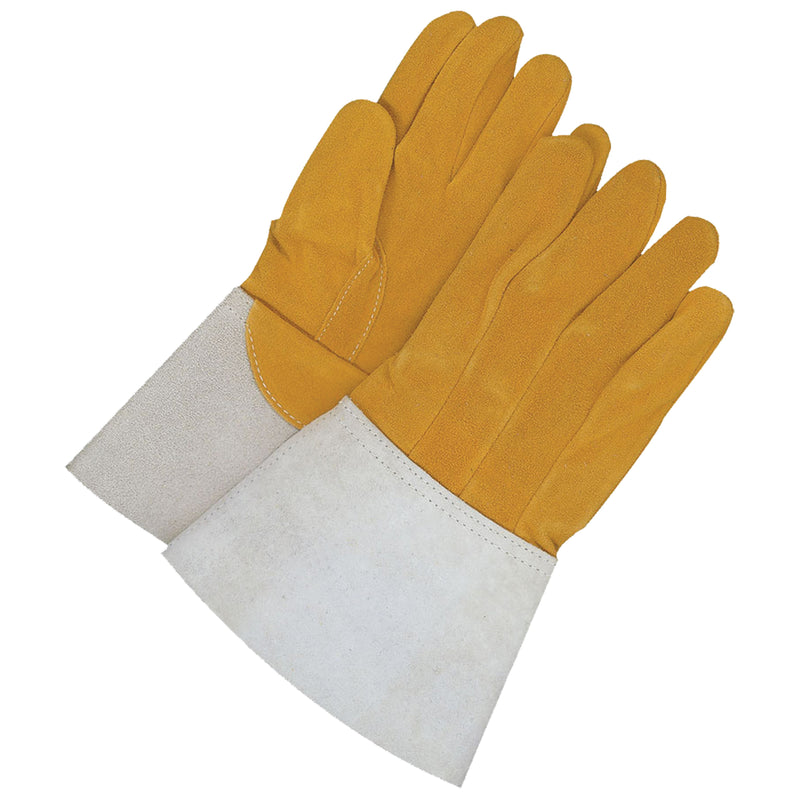 Welding Gloves, Grain Deerskin, Size Small