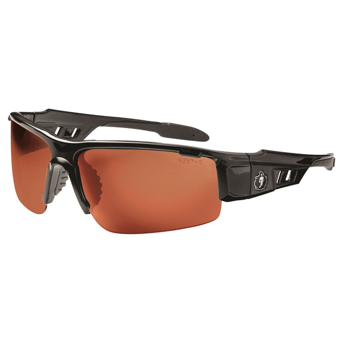Lunettes de sécurité Skullerz® Dagr, verres cuivrés, anti-rayures/polarisées, ANSI Z87+/conformes/dépassant la norme CSA Z94.3