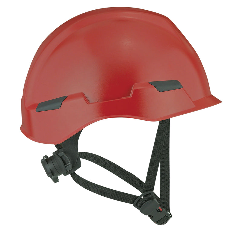 Casque d'escalade industriel Dynamic™ Rocky™, non ventilé, à cliquet, rouge
