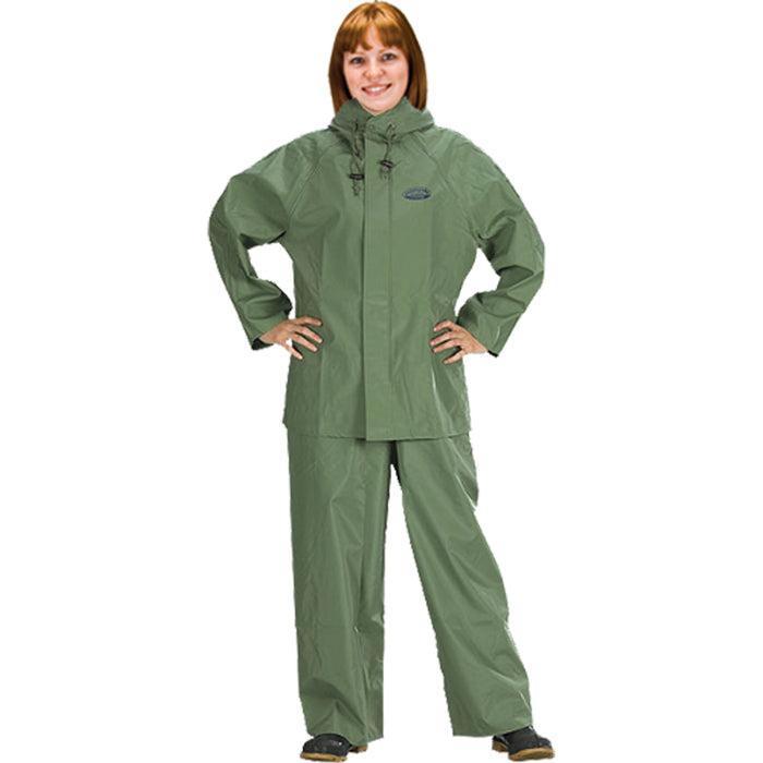 Hurricane Flame Retardant/Oil Resistant Rain Suits - Rainsuits, Large, Green