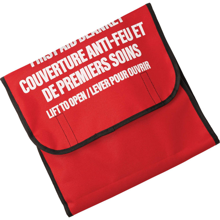Dynamic™ Fire Blanket with Nylon Pouch Holder, Wool, 60"L x 71"W