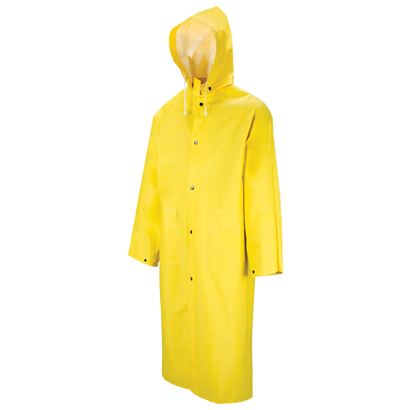 Imperméable long Tornado 601, polyester/PVC, taille 3XL, jaune