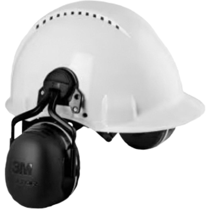 Cache-oreilles isolés électriquement Peltor™, fixation sur casque, 31 dB NRR