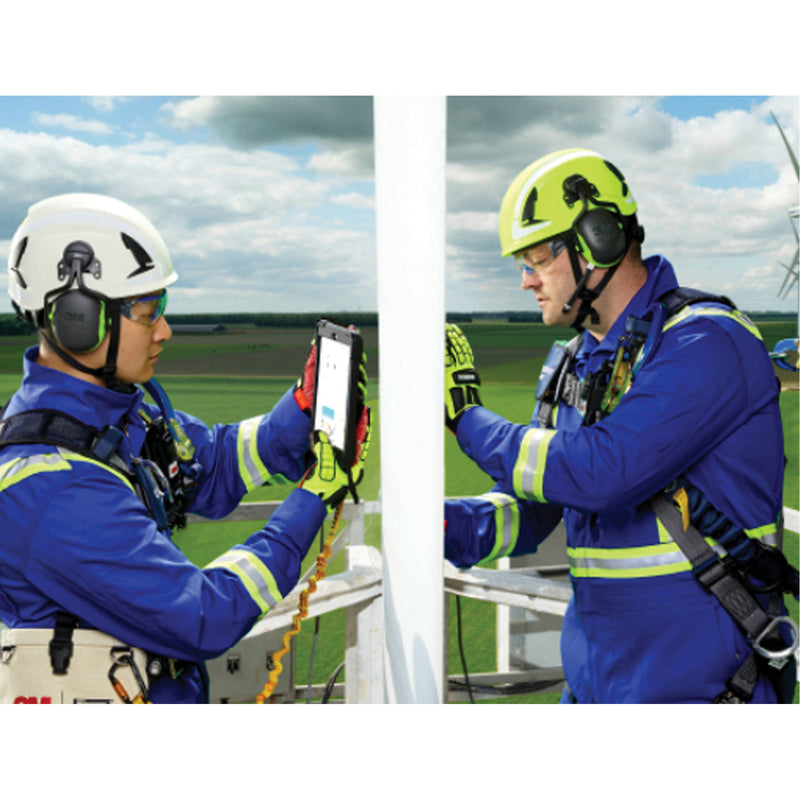 Cache-oreilles isolés électriquement Peltor™, fixation sur casque, 31 dB NRR