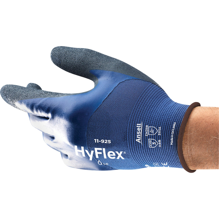 Gants résistants aux coupures HyFlex® 11-925, taille S/7, calibre 18, revêtement en nitrile, coque en nylon, ANSI/ISEA 105 niveau 3