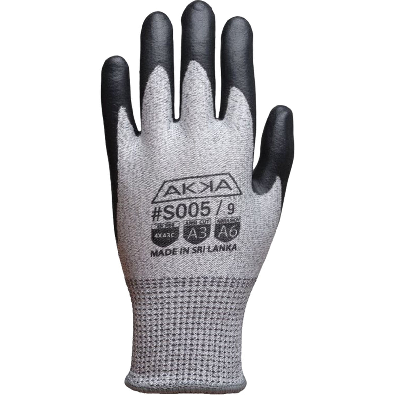 Gant résistant aux coupures Akka®, taille 12/3XL, calibre 13, revêtement en mousse de nitrile, coque en Dyneema®, ASTM ANSI niveau A3/EN 388 niveau C