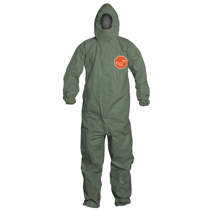 Tychem® 2000 SFR Protective Coveralls, X-Large, Green