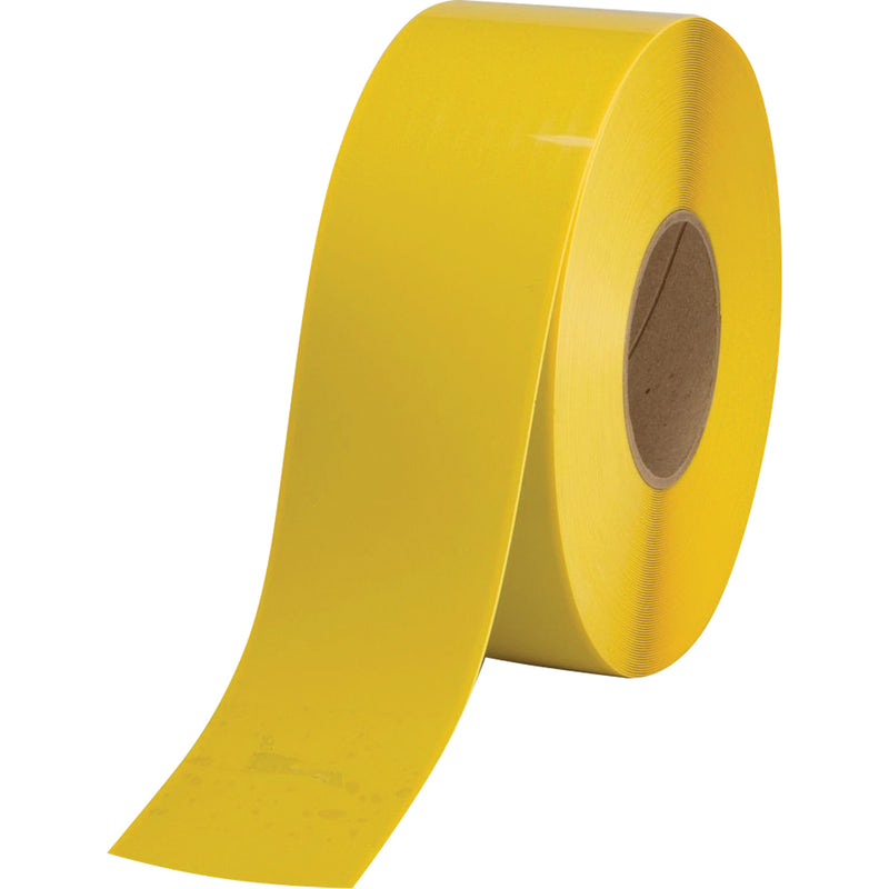 Floor Marking Tape, 4" x 100', PVC, Yellow