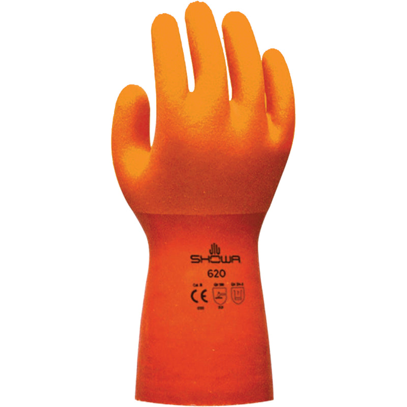 Gant Atlas 620, taille L/9, 30,5 cm (12 po), PVC, doublure intérieure en coton, 63 mil