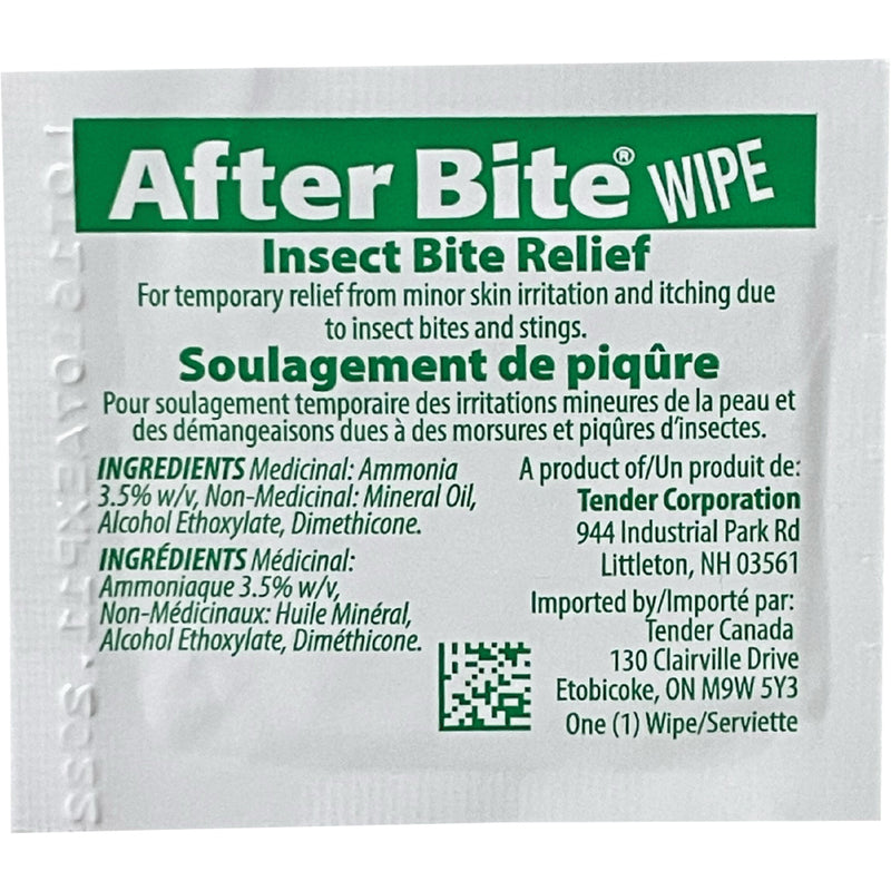 Lingettes anti-piqûres d'insectes