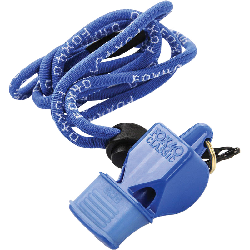 Sifflet bleu classique avec cordon