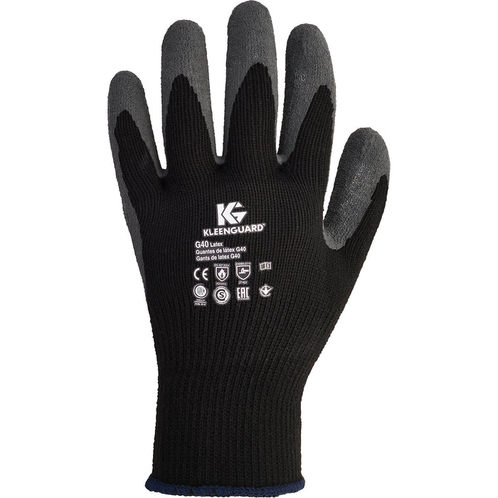 KleenGuard™ G40 Multi-Purpose Gloves, 9/Large, Rubber Latex Coating, 10 Gauge, Polyester/Cotton Shell