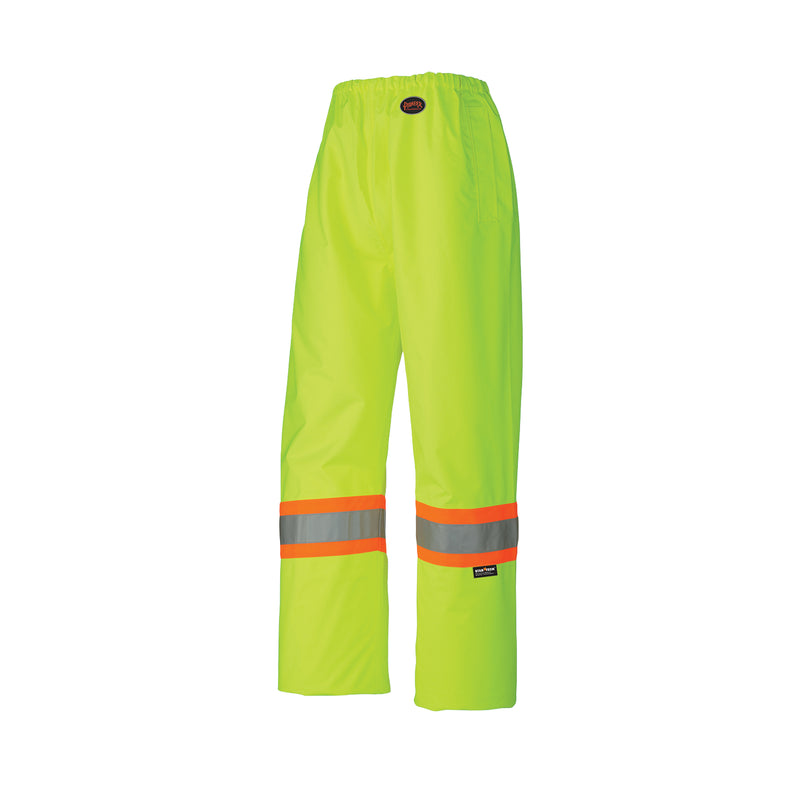 5586 450D Safety Pant, Polyester, Large, High Visibility Lime-Yellow