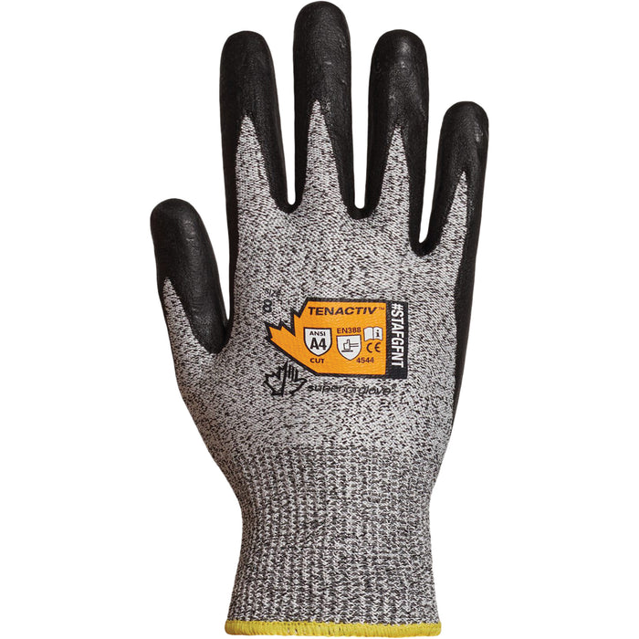 Gants résistants aux coupures, taille M/8, calibre 13, revêtement en mousse de nitrile, coque TenActiv™, ANSI/ISEA 105 niveau 4