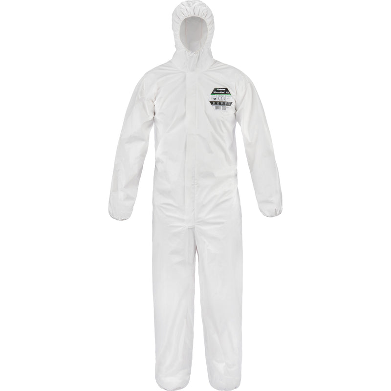 MicroMax® NS Coveralls, Large, White, Microporous