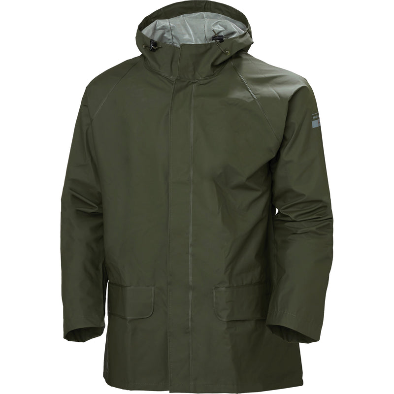 Veste de pluie Mandal enduite de PVC, polyester, taille L, verte