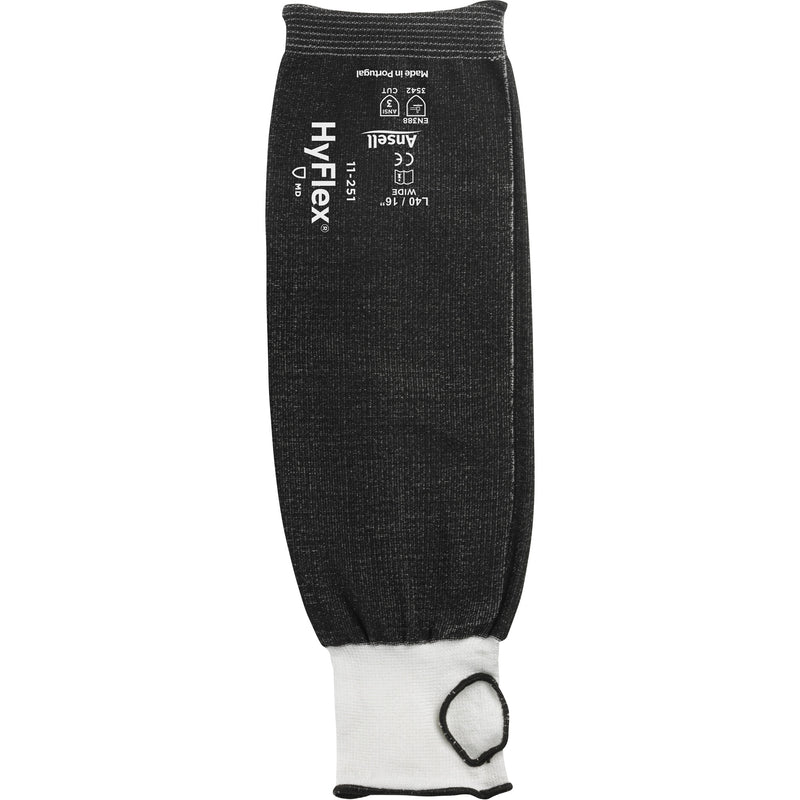 Manchon résistant aux coupures HyFlex®, HPPE, 16 po, ANSI/ISEA 105 niveau 3, noir