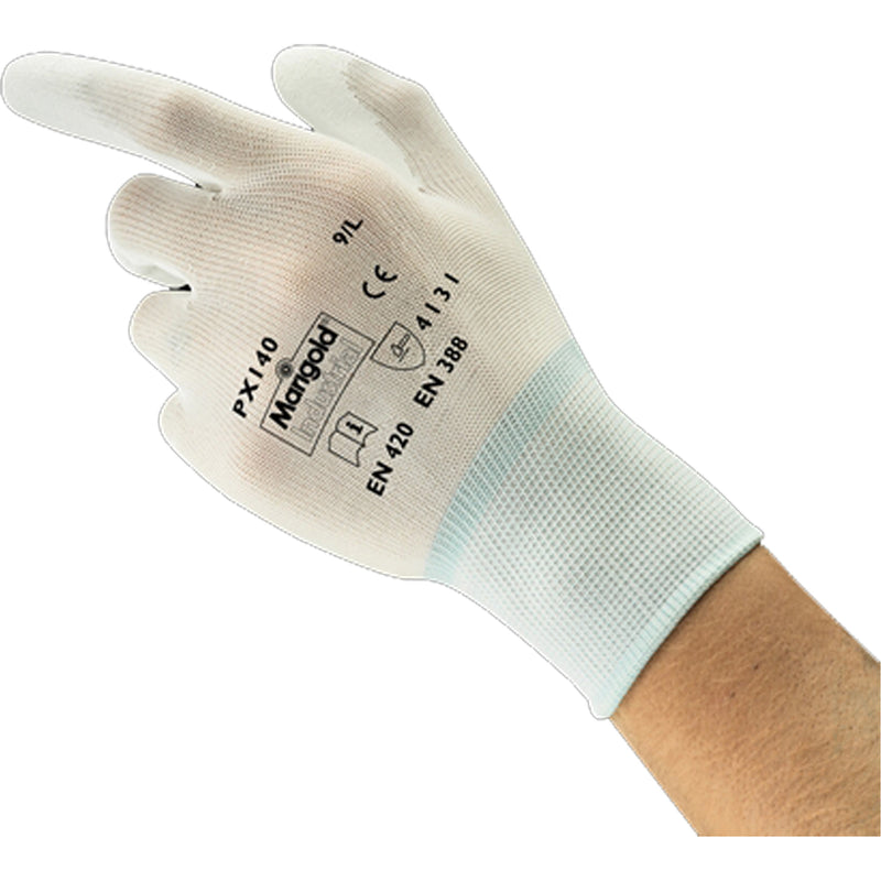 Gants enduits PX140, taille 8/M, revêtement polyuréthane, calibre 15, coque en nylon