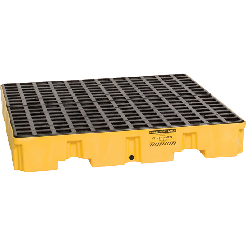 Palette de confinement des déversements, capacité de 66 gal US, 51,5" x 51,5" x 8"