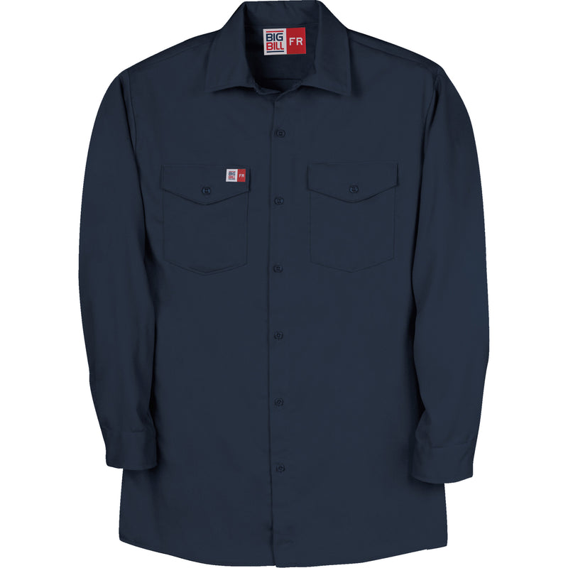 Arc Flash Work Shirt, X-Large, Navy Blue